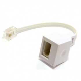 Ice White Wiring Accessories Trendi Plug Tops, Adaptors, Fuses & Flex Connectors